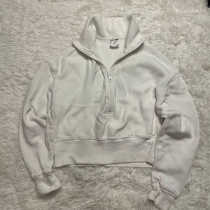 Aerie Offline Cropped Hoodie 1/2 zip-XS